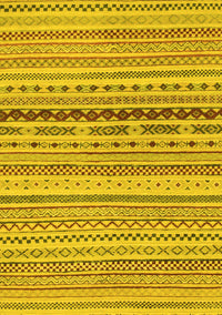 Solid Yellow Modern Rug, abs1788yw