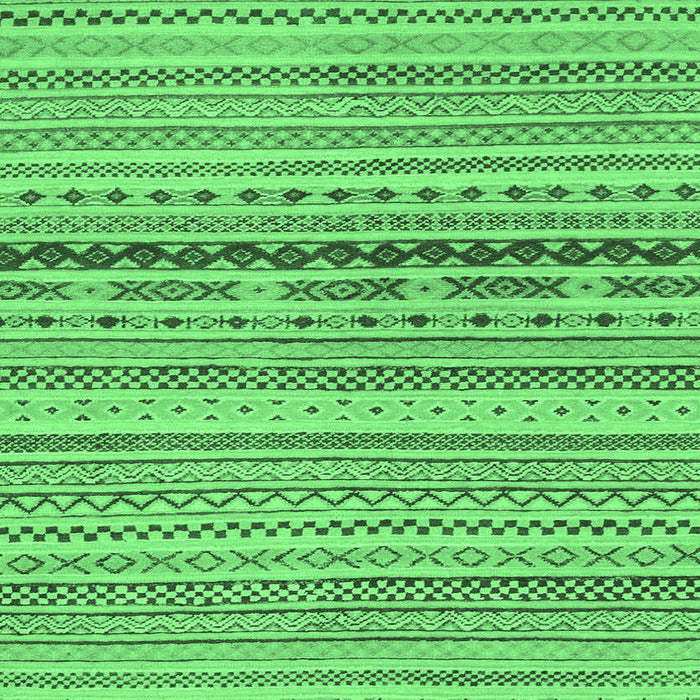 Square Machine Washable Solid Emerald Green Modern Area Rugs, wshabs1788emgrn