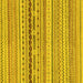 Square Solid Yellow Modern Rug, abs1788yw