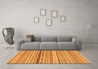 Machine Washable Solid Orange Modern Rug, wshabs1788org