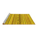 Sideview of Machine Washable Solid Yellow Modern Rug, wshabs1788yw