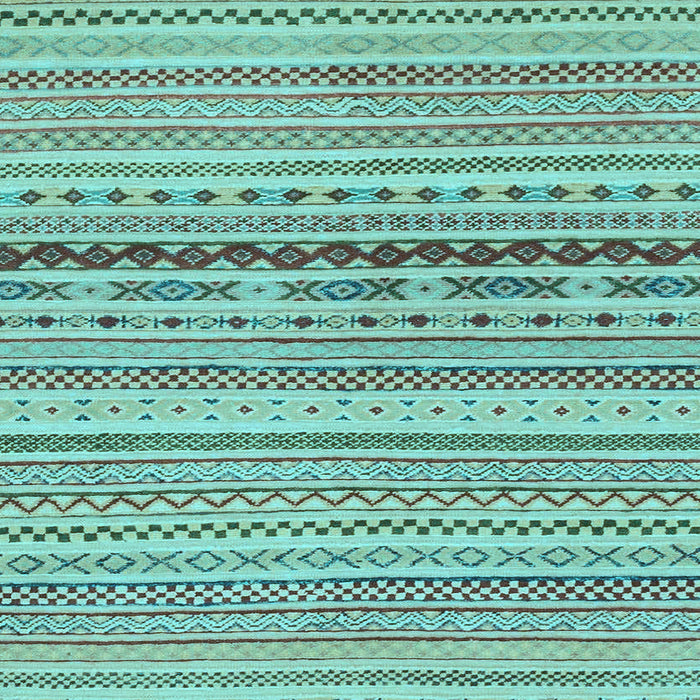 Square Machine Washable Solid Light Blue Modern Rug, wshabs1788lblu