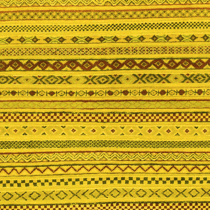 Machine Washable Solid Yellow Modern Rug, wshabs1788yw