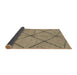 Sideview of Abstract Brown Solid Rug, abs1789