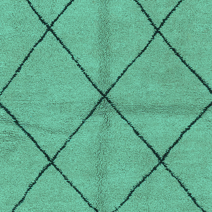 Machine Washable Solid Turquoise Modern Area Rugs, wshabs1789turq
