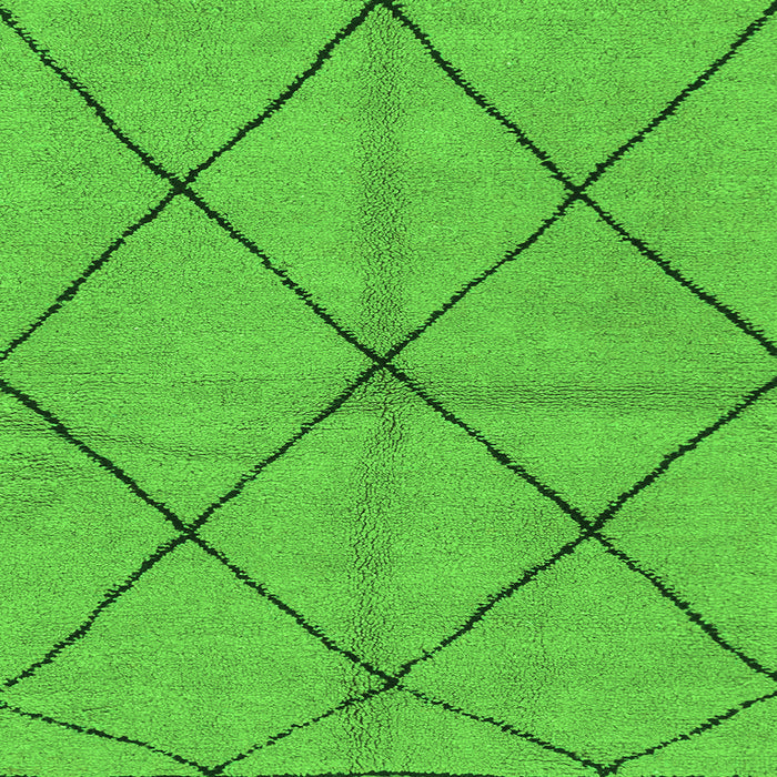 Square Solid Green Modern Rug, abs1789grn