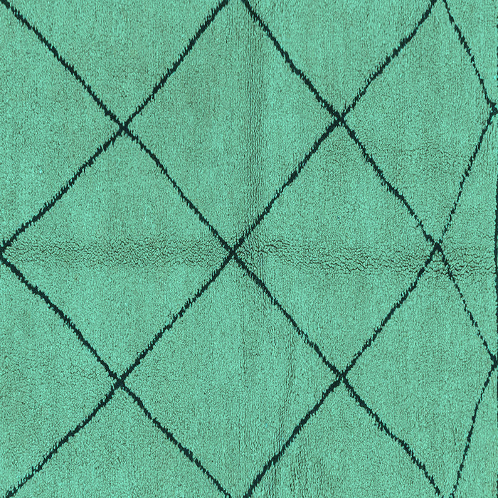 Square Solid Turquoise Modern Rug, abs1789turq