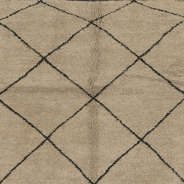 Square Machine Washable Abstract Brown Rug, wshabs1789