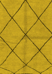 Solid Yellow Modern Rug, abs1789yw