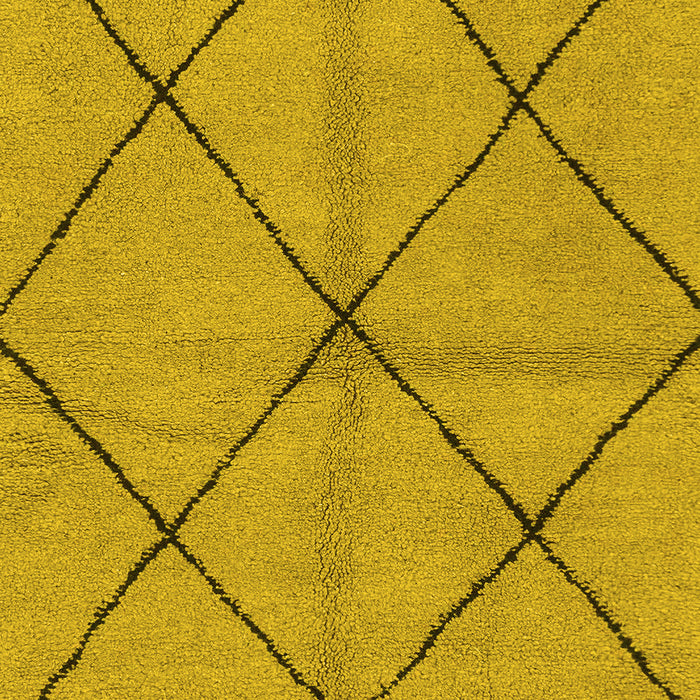 Solid Yellow Modern Rug, abs1789yw