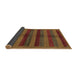 Sideview of Abstract Brown Modern Rug, abs178brn