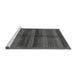 Sideview of Machine Washable Abstract Gray Modern Rug, wshabs178gry