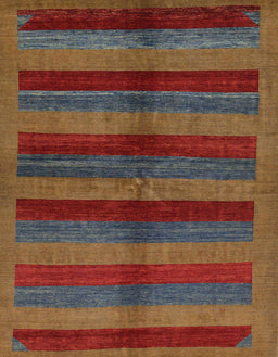 Machine Washable Abstract Brown Rug, wshabs178