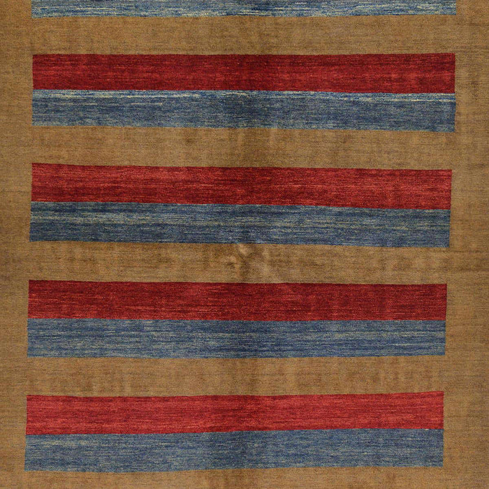 Machine Washable Abstract Brown Rug, wshabs178