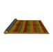 Sideview of Abstract Yellow Modern Rug, abs178yw