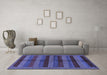 Machine Washable Abstract Blue Modern Rug in a Living Room, wshabs178blu