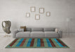 Machine Washable Abstract Light Blue Modern Rug in a Living Room, wshabs178lblu