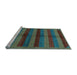 Sideview of Machine Washable Abstract Light Blue Modern Rug, wshabs178lblu