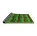 Sideview of Abstract Green Modern Rug, abs178grn