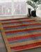 Machine Washable Abstract Brown Rug in a Family Room, wshabs178