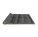 Sideview of Abstract Gray Modern Rug, abs178gry