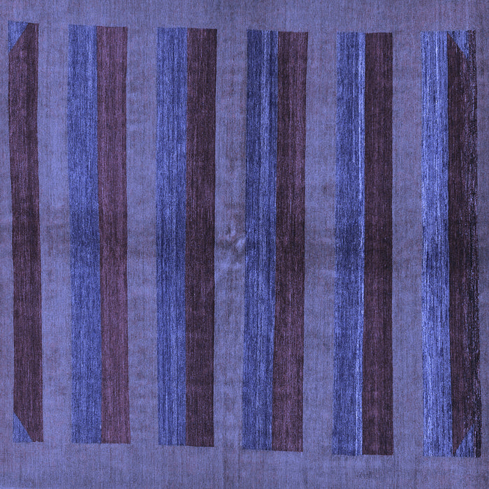 Square Abstract Blue Modern Rug, abs178blu