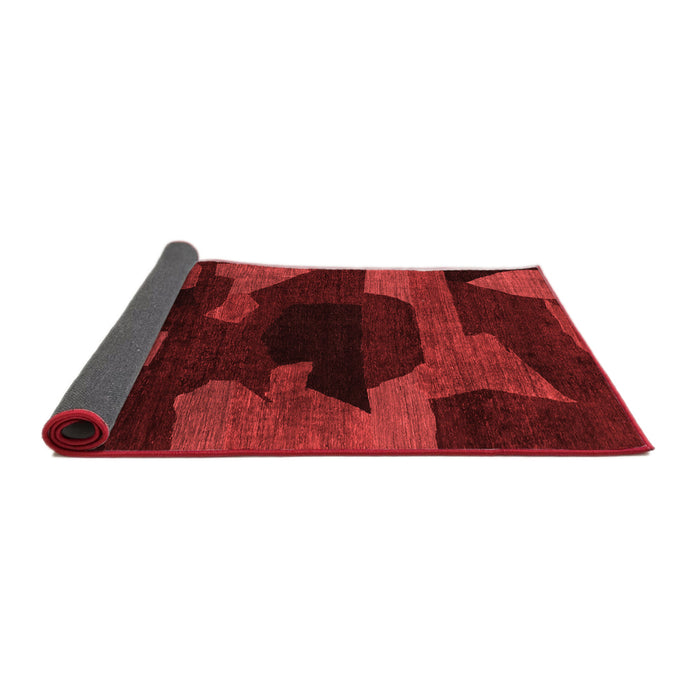 Abstract Red Modern Area Rugs