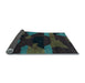 Sideview of Abstract Light Blue Modern Rug, abs1790lblu