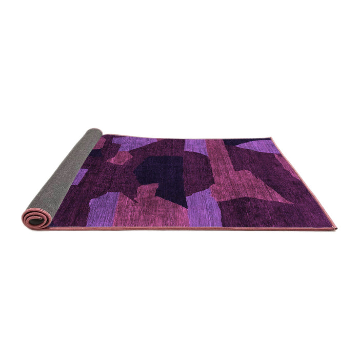 Sideview of Abstract Purple Modern Rug, abs1790pur