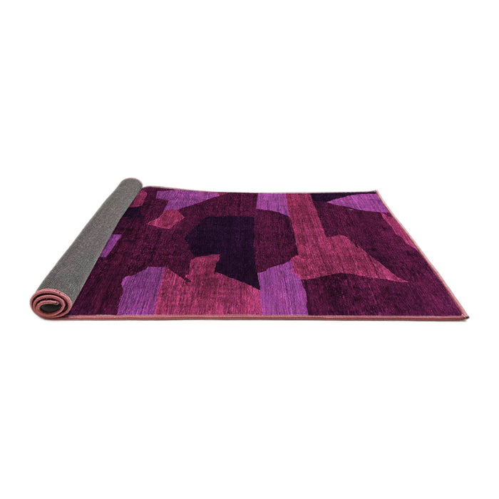 Sideview of Abstract Pink Modern Rug, abs1790pnk