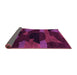 Sideview of Abstract Pink Modern Rug, abs1790pnk