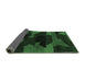 Sideview of Abstract Emerald Green Modern Rug, abs1790emgrn