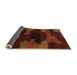 Sideview of Abstract Orange Modern Rug, abs1790org