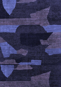 Abstract Blue Modern Rug, abs1790blu