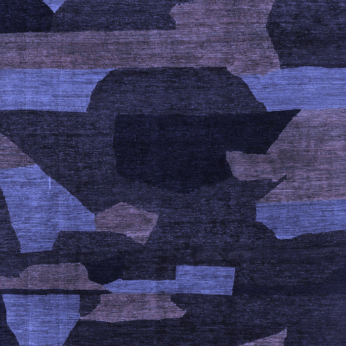 Abstract Blue Modern Rug, abs1790blu