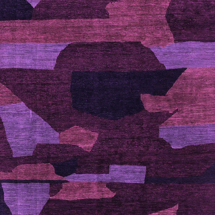 Machine Washable Abstract Purple Modern Area Rugs, wshabs1790pur
