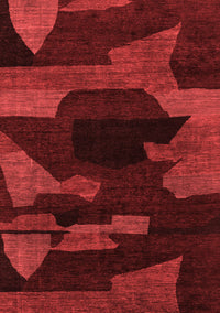 Abstract Red Modern Rug, abs1790red