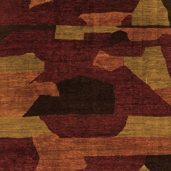 Abstract Orange Modern Rug, abs1790org