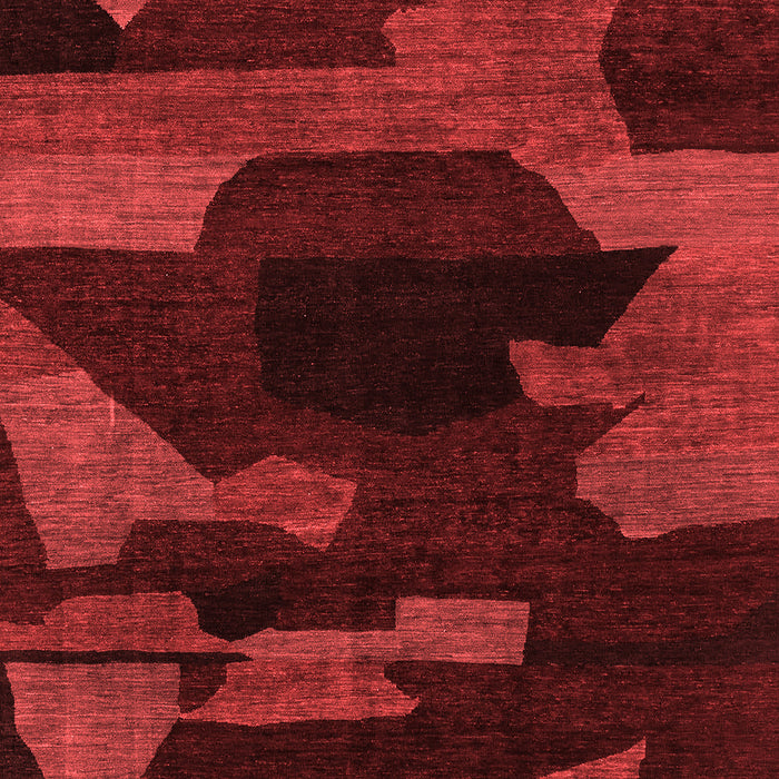 Machine Washable Abstract Red Modern Rug, wshabs1790red