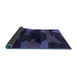 Sideview of Abstract Blue Modern Rug, abs1790blu