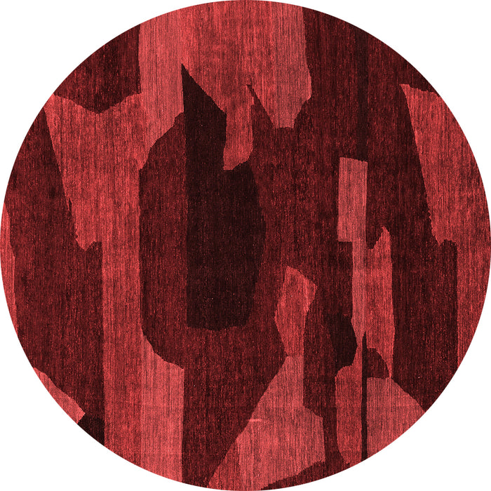 Machine Washable Abstract Red Modern Rug, wshabs1790red