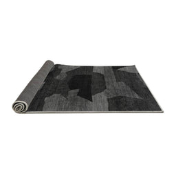 Sideview of Abstract Gray Modern Rug, abs1790gry