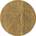 Round Machine Washable Abstract Brown Modern Rug, wshabs1791brn