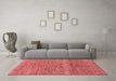 Modern Red Washable Rugs