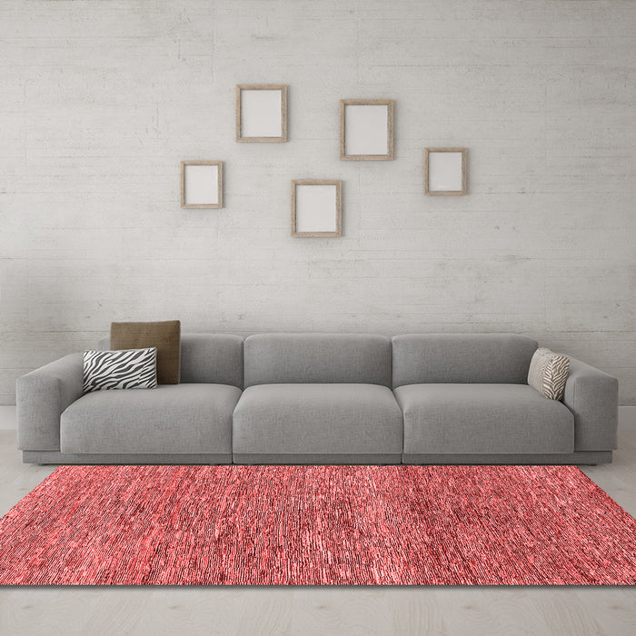 Modern Red Washable Rugs