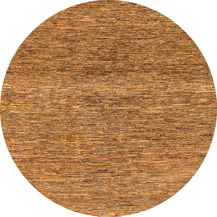 Round Machine Washable Abstract Orange Modern Area Rugs, wshabs1791org