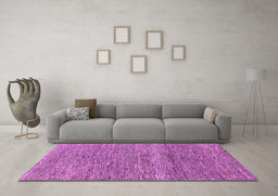 Machine Washable Abstract Purple Modern Area Rugs in a Living Room, wshabs1791pur