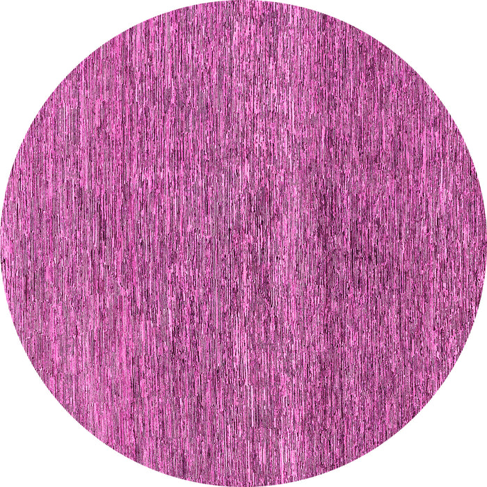 Round Abstract Pink Modern Rug, abs1791pnk