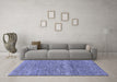 Machine Washable Abstract Blue Modern Rug in a Living Room, wshabs1791blu