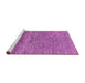 Sideview of Machine Washable Abstract Purple Modern Area Rugs, wshabs1791pur